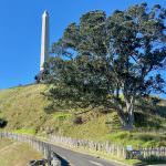 one tree hill, Auckland - peak of hill with monument and tree